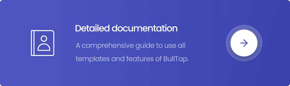 BullTap - Personal Portfolio HTML Template - Documentation